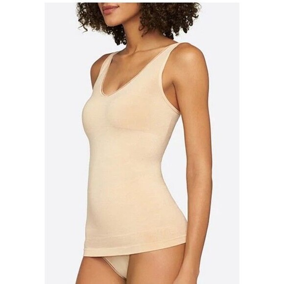 Yummie by Heather Thomson Womens Sz L/XL Seamless 2-Way Shaping Tank Top Nude - Picture 8 of 10